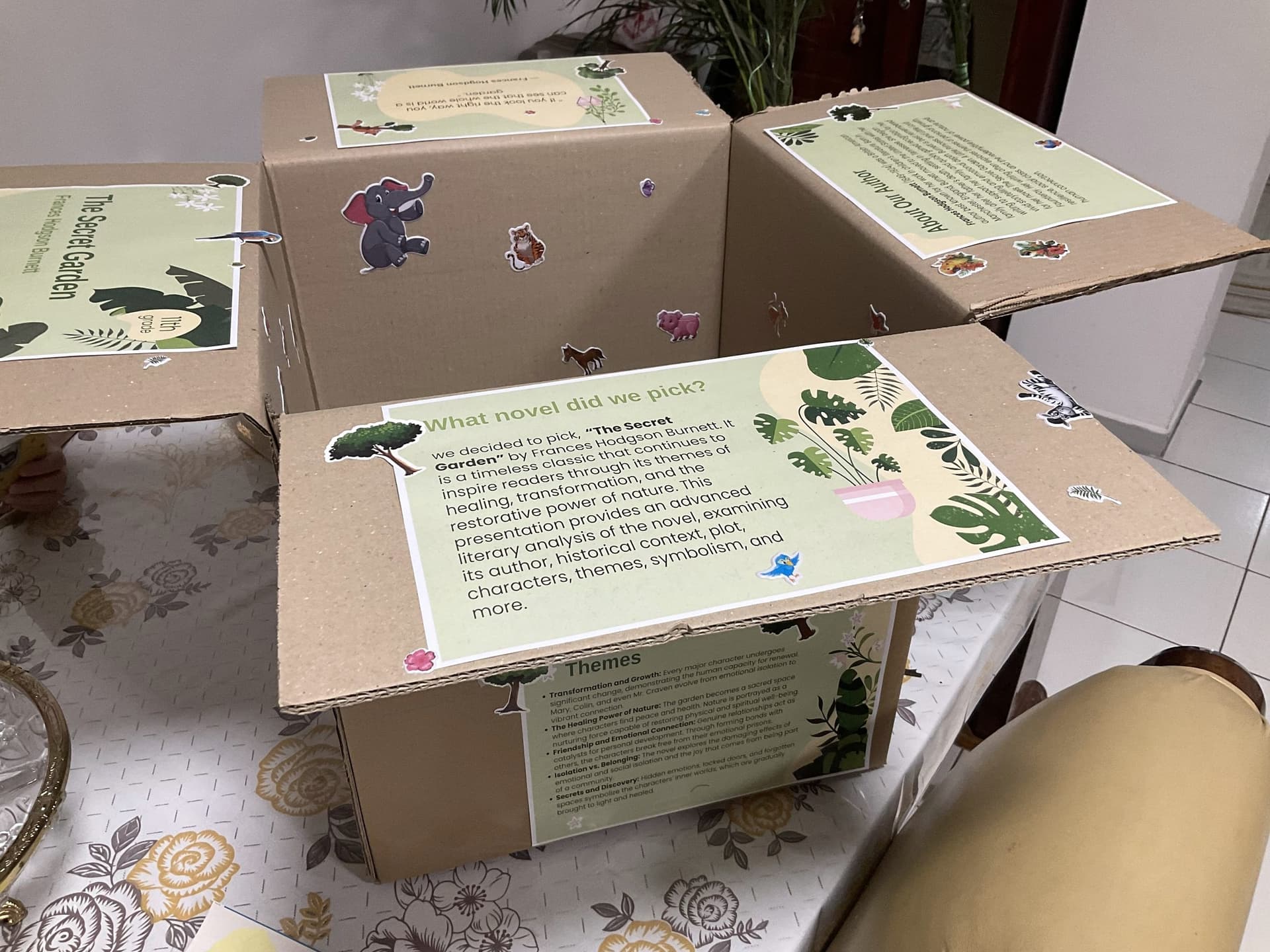 The Secret Garden, in recycled card